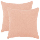 Kussensloop 2 st roze 40x40 cm bouclé