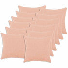 Kussensloop roze 40 x 40 cm bouclé set van 12