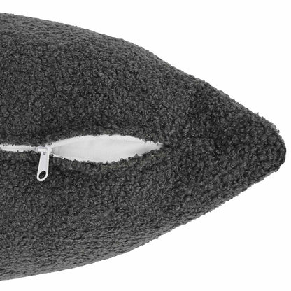 Kussensloop 6 pcs HEERLEN Donkergrijs 40 x 40 cm Bouclé