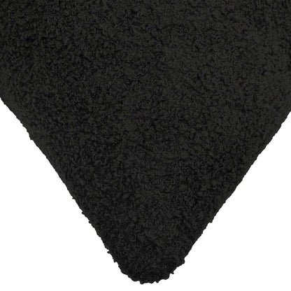 Kussensloop 6 pcs HEERLEN Zwart 40 x 40 cm Bouclé