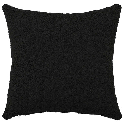 Kussensloop 6 pcs HEERLEN Zwart 40 x 40 cm Bouclé