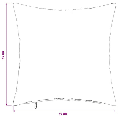 Kussensloop 6 pcs HEERLEN Zwart 40 x 40 cm Bouclé