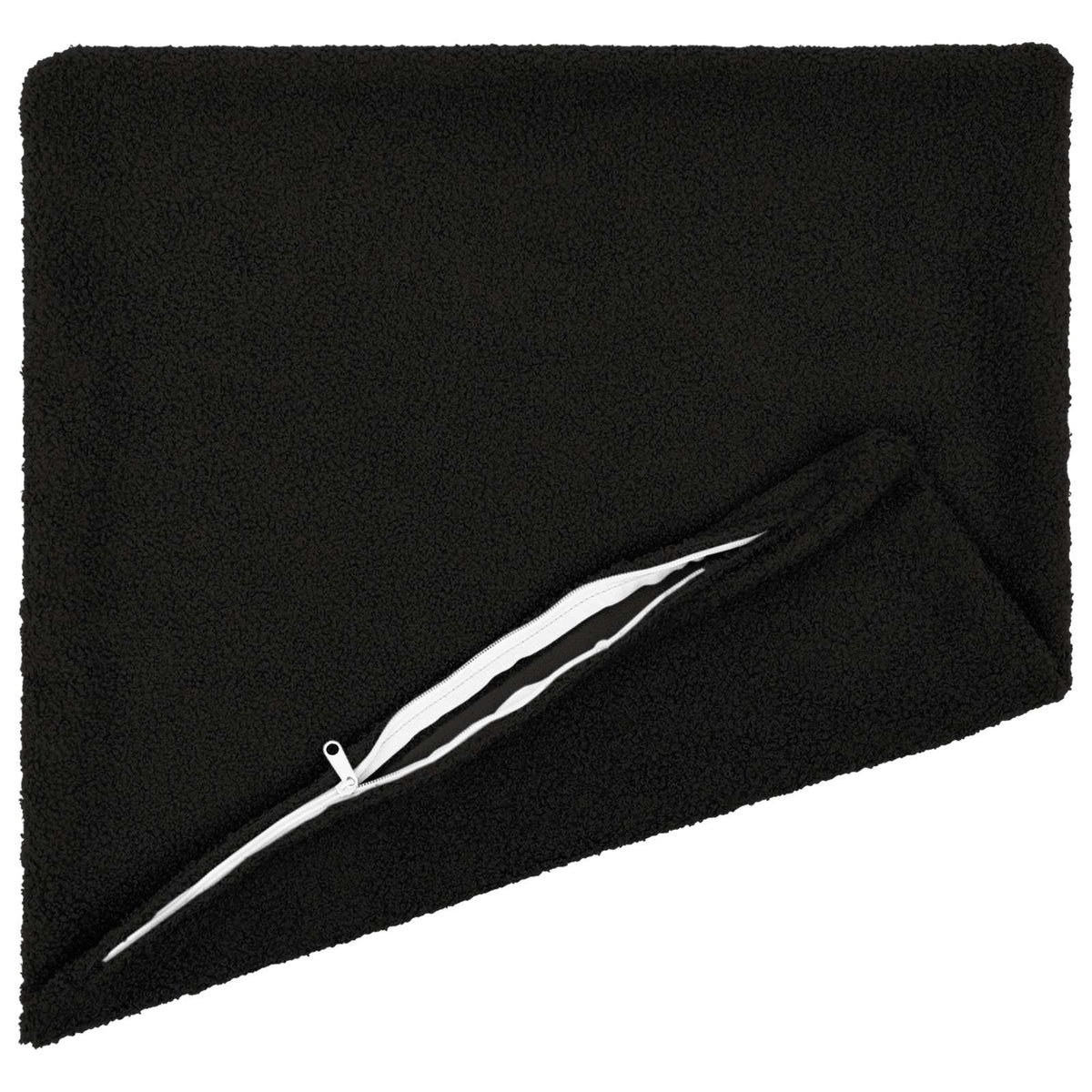 Kussensloop 12 pcs HEERLEN Zwart 40 x 40 cm Bouclé