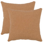 Kussensloop 2 stuks beige 40x40 cm bouclé