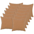 Kussenslopen 12 stuks beige bouclé 40x40 cm