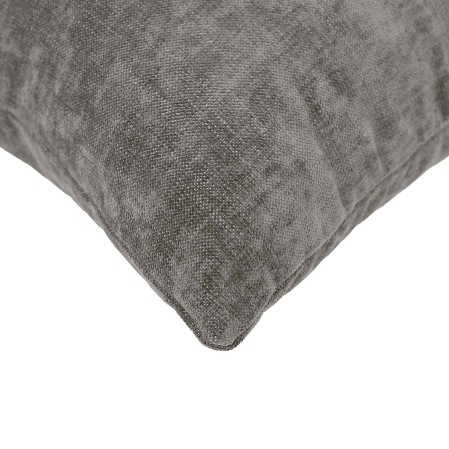 Kussensloop 6 st HEERLEN Donkergrijs 40 x 40 cm Chenille Stof