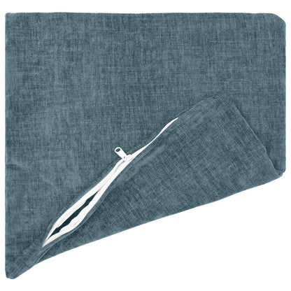 Kussensloop 2 st HEERLEN Blauw 40 x 40 cm Chenille Stof