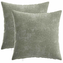 Kussensloop 2 st HEERLEN Groen 40 x 40 cm Chenille Stof
