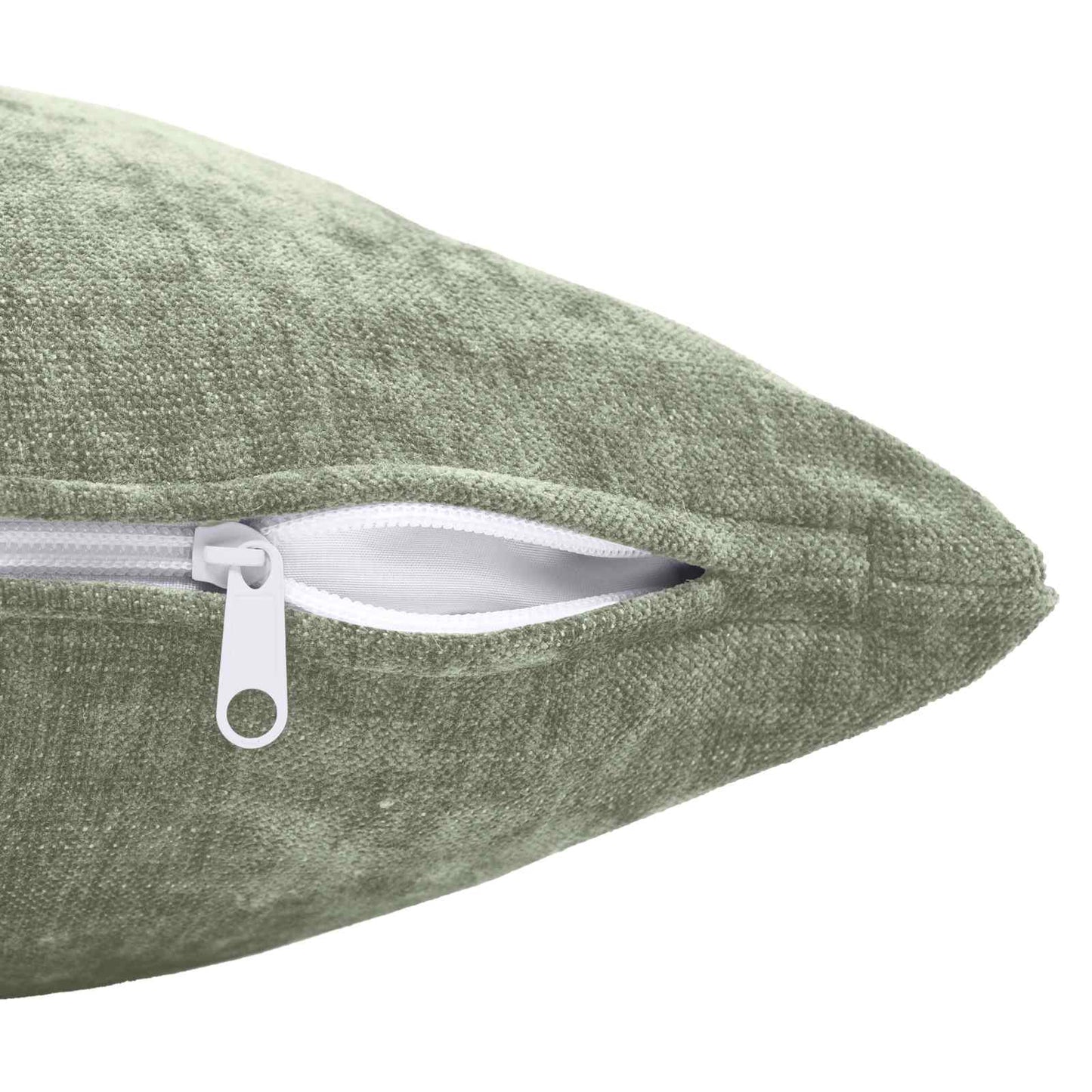 Kussensloop 6 st HEERLEN Groen 40 x 40 cm Chenille Stof