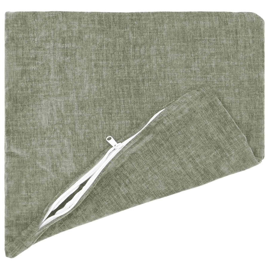 Kussensloop 6 st HEERLEN Groen 40 x 40 cm Chenille Stof
