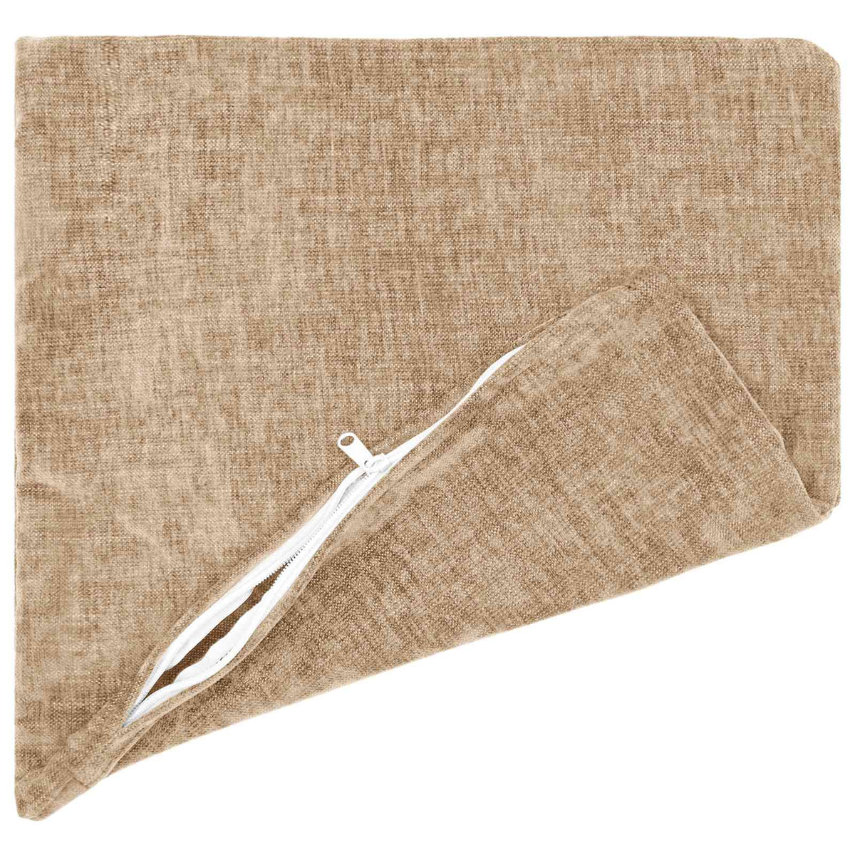 Kussensloop 6 st HEERLEN Taupe 40 x 40 cm Chenille Stof