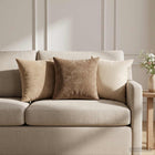Kussensloop 40x40 cm taupe chenille 12 stuks