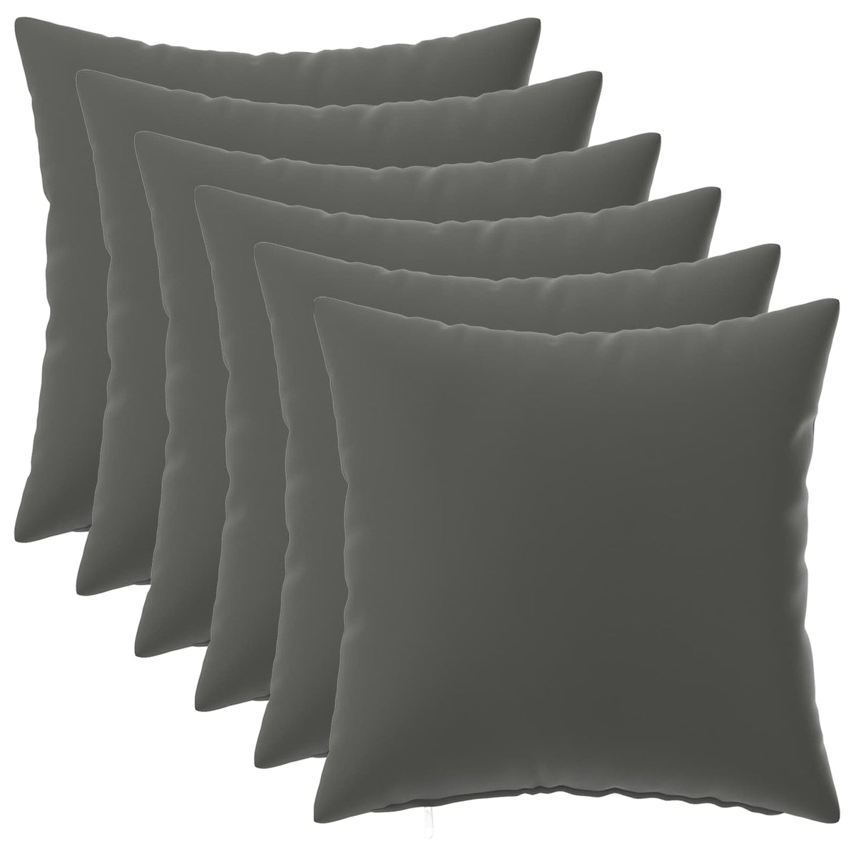 Kussensloop 6 pcs HEERLEN Antraciet 40 x 40 cm Polyester