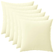 Kussensloop crème 40x40 cm (6 stuks)