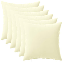 Kussensloop 6 pcs HEERLEN Crèmekleurig 40 x 40 cm Polyester