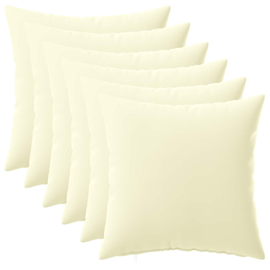 Kussensloop 6 pcs HEERLEN Crèmekleurig 40 x 40 cm Polyester