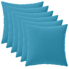Kussensloop 6 stuks lichtblauw 40x40 cm polyester