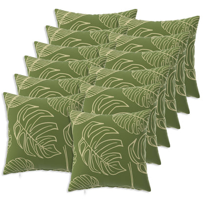 Kussensloop 12 pcs HEERLEN Bladontwerp 40 x 40 cm Polyester