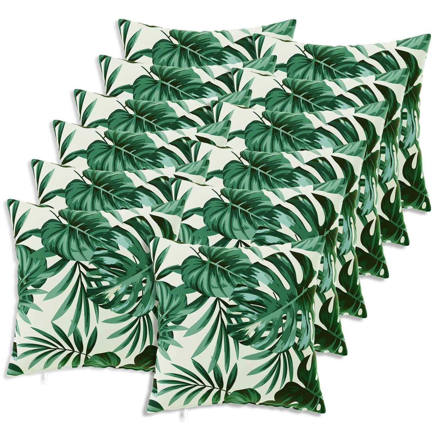 Kussensloop 12 pcs HEERLEN Bladpatroon 40 x 40 cm Polyester