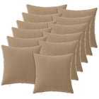 Kussensloop 12 st taupe 40x40 cm polyester