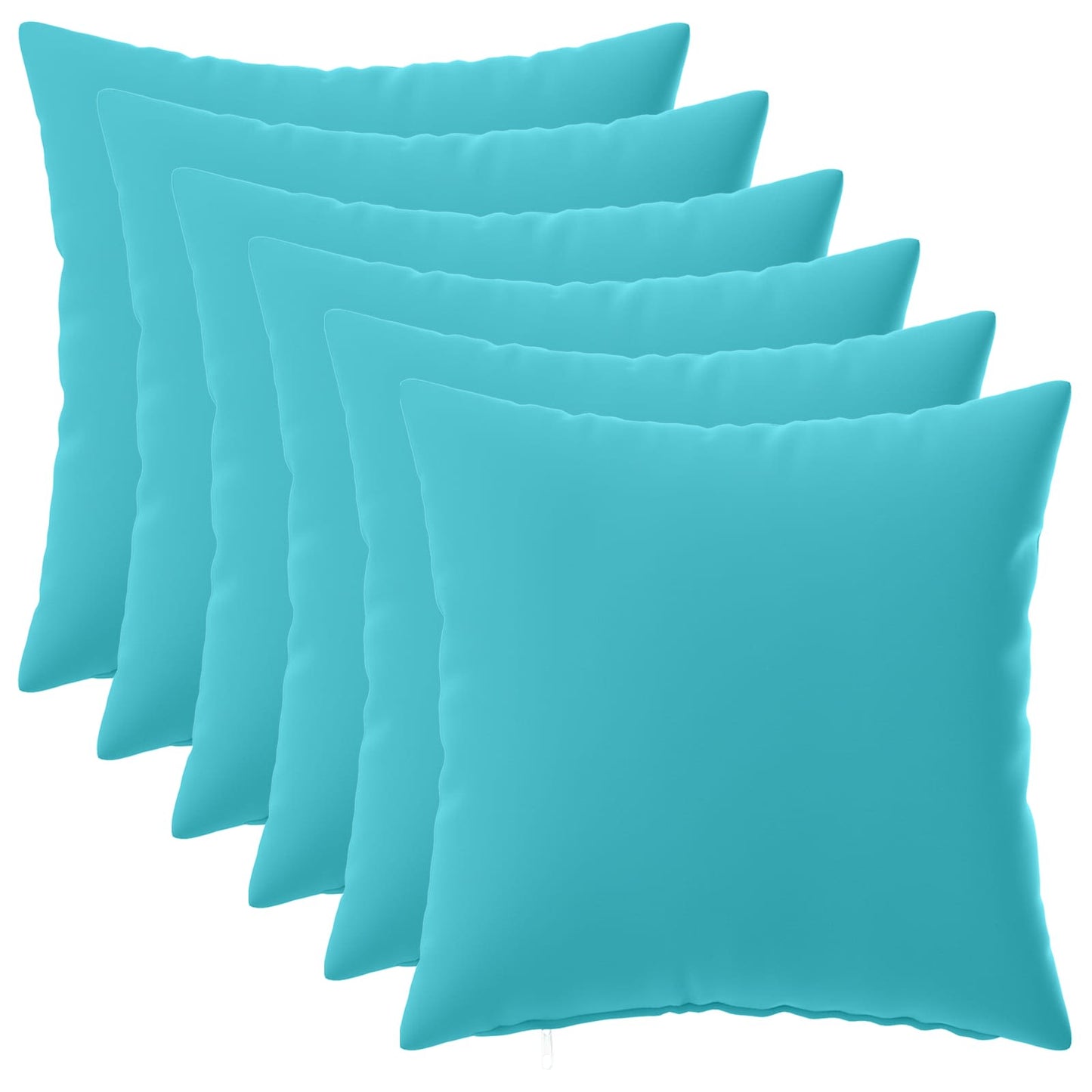 Kussensloop 6 pcs HEERLEN Turquoise 40 x 40 cm Polyester