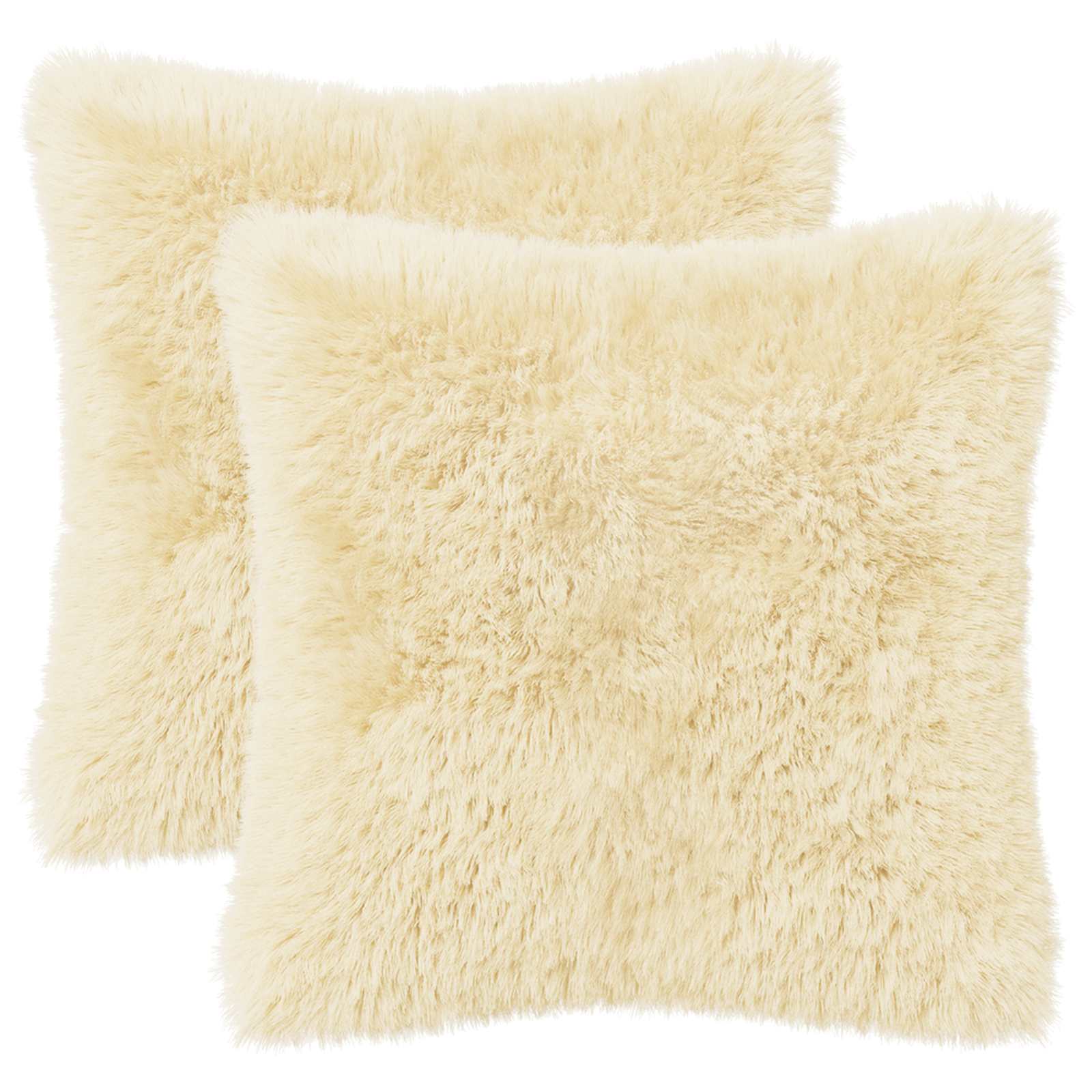Kussensloop 2 pcs HEERLEN Crèmekleurig 40 x 40 cm PV Fleece