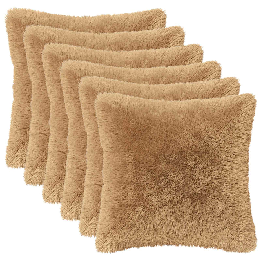 Kussensloop 6 pcs HEERLEN Taupe 40 x 40 cm PV Fleece