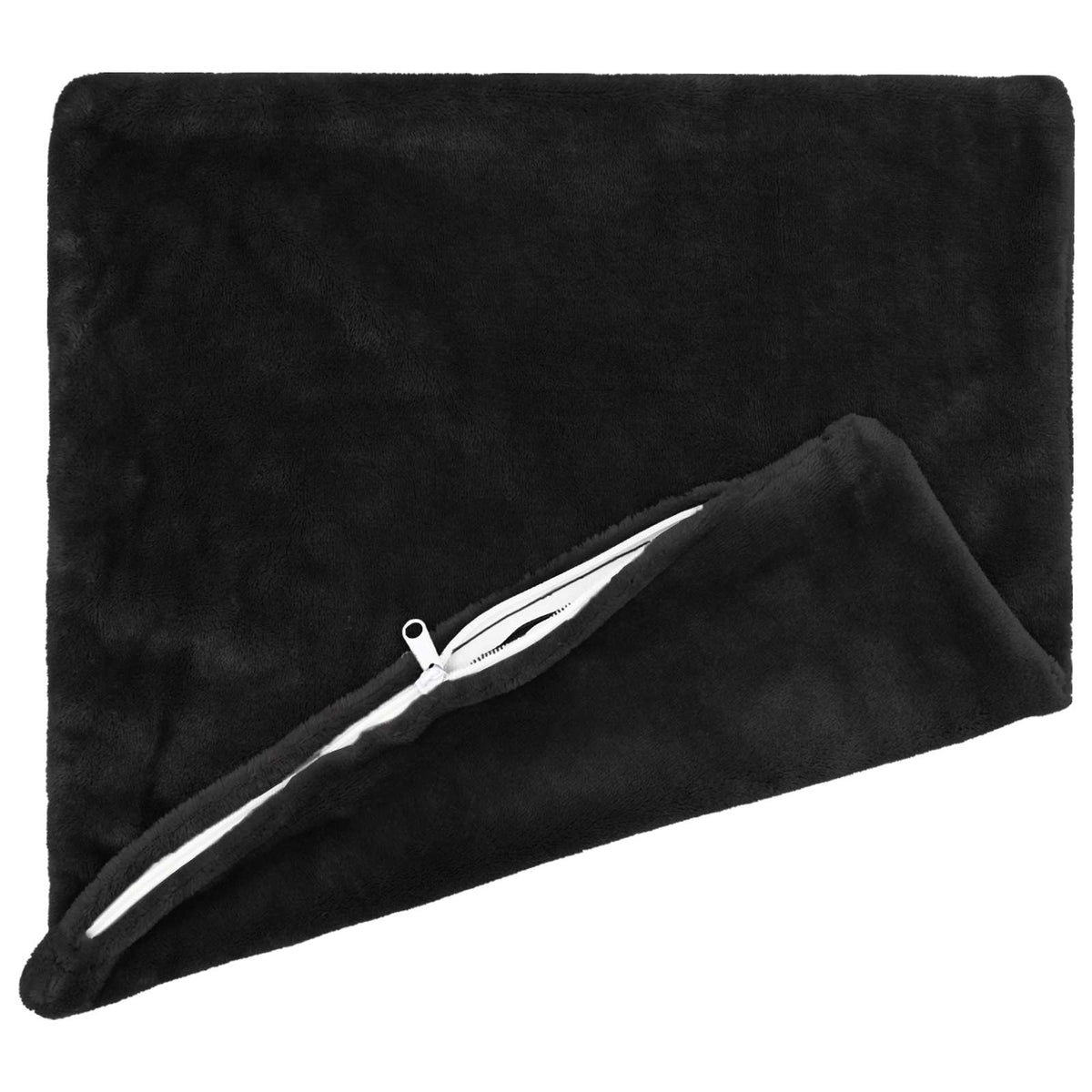 Kussensloop 12 pcs HEERLEN Zwart 40 x 40 cm Flanel
