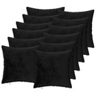Kussensloop 12 pcs HEERLEN Zwart 40 x 40 cm Flanel