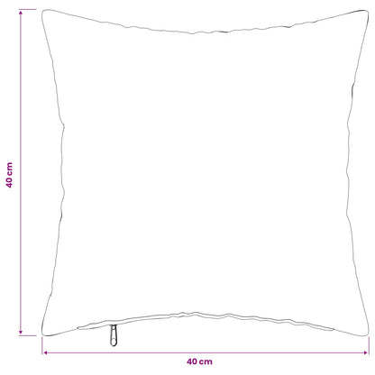 Kussensloop 12 pcs HEERLEN Zwart 40 x 40 cm Flanel