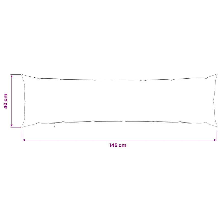 Kussensloop 2 st HEERLEN Rood 40 x 145 cm Stof