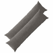 Kussensloop donkergrijs 40x145 cm 2 stuks