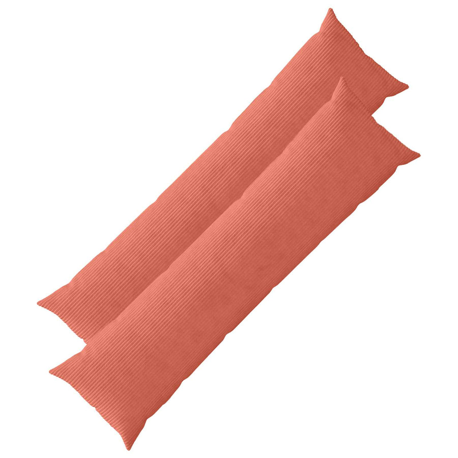 Kussensloop 2 pcs HEERLEN Rood-oranje 40 x 145 cm corduroy