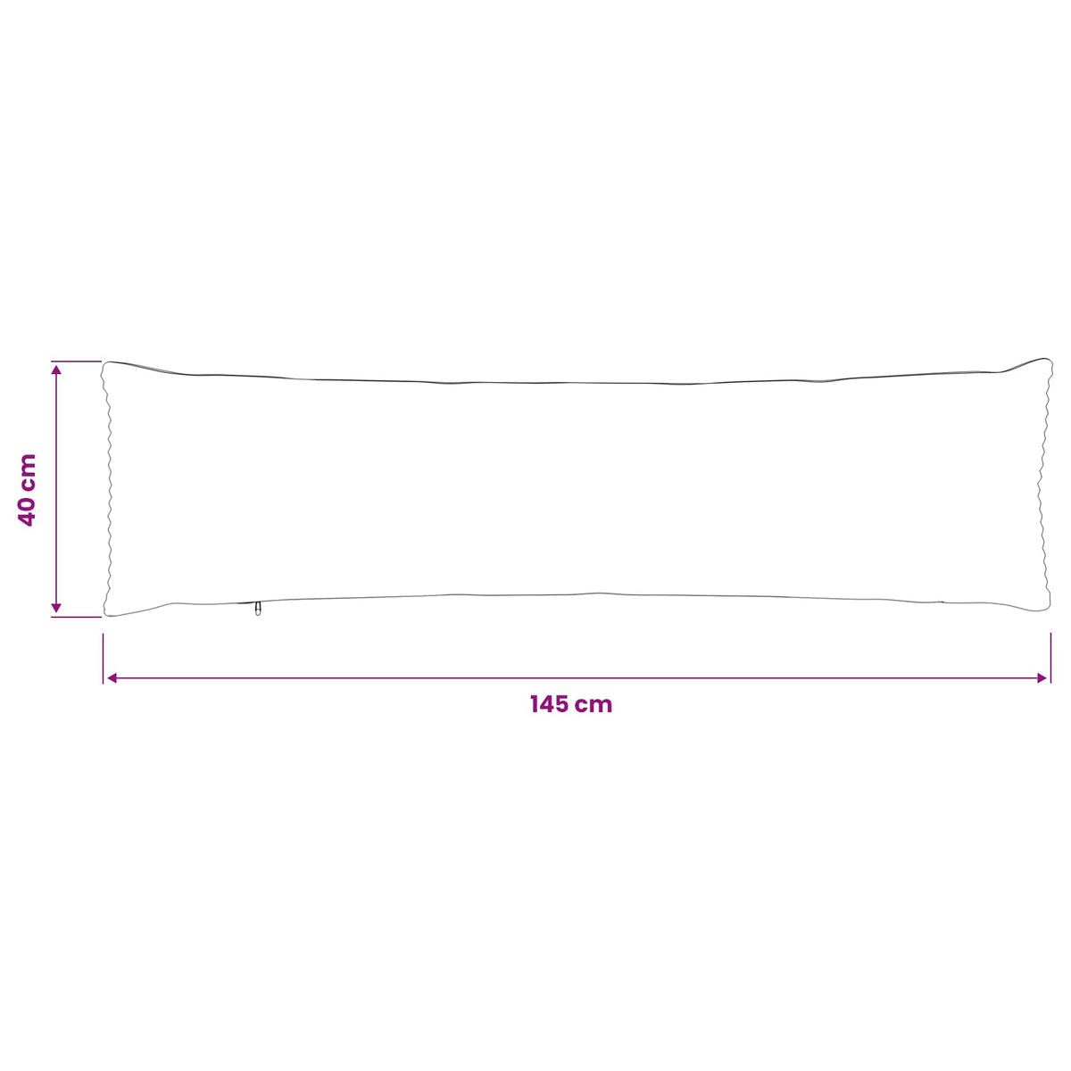 Kussensloop 2 pcs HEERLEN Blauw 40 x 145 cm corduroy