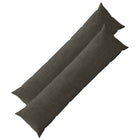 Kussensloop 2 pcs HEERLEN Antracietkleurig 40 x 145 cm corduroy