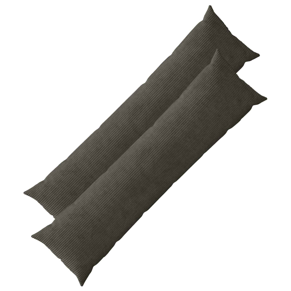 Kussensloop 2 pcs HEERLEN Antracietkleurig 40 x 145 cm corduroy