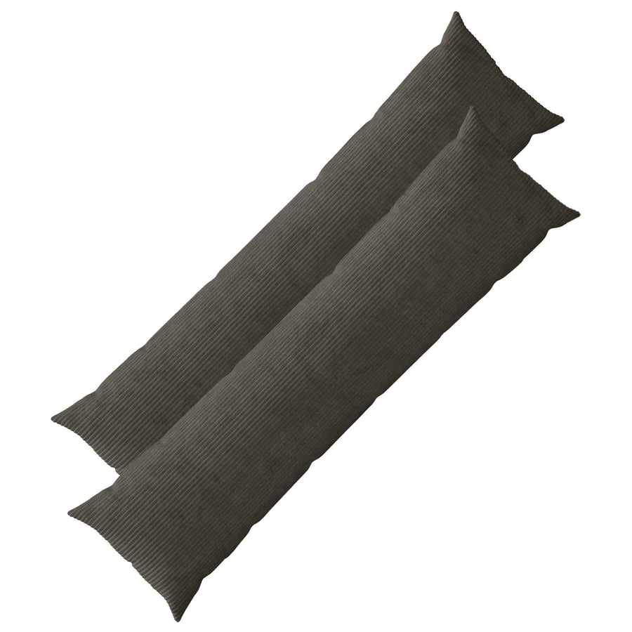 Kussensloop 2 pcs HEERLEN Antracietkleurig 40 x 145 cm corduroy