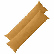 Kussensloop 40x145 cm geel corduroy set van 2