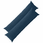Kussensloop 40x145 cm marineblauw corduroy set van 2