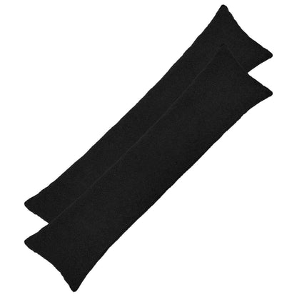 Kussensloop 2 pcs HEERLEN Zwart 40 x 145 cm Bouclé