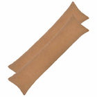 Kussensloop beige 40 x 145 cm bouclé (2 stuks)
