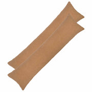 Kussensloop beige 40 x 145 cm bouclé (2 stuks)