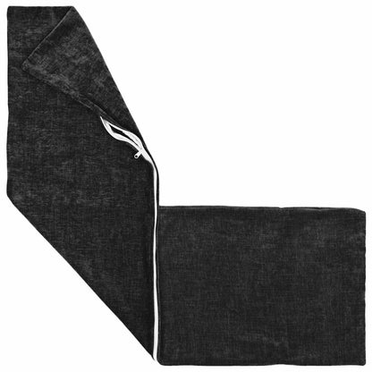 Kussensloop 2 st HEERLEN Antraciet 40 x 145 cm Chenille Stof