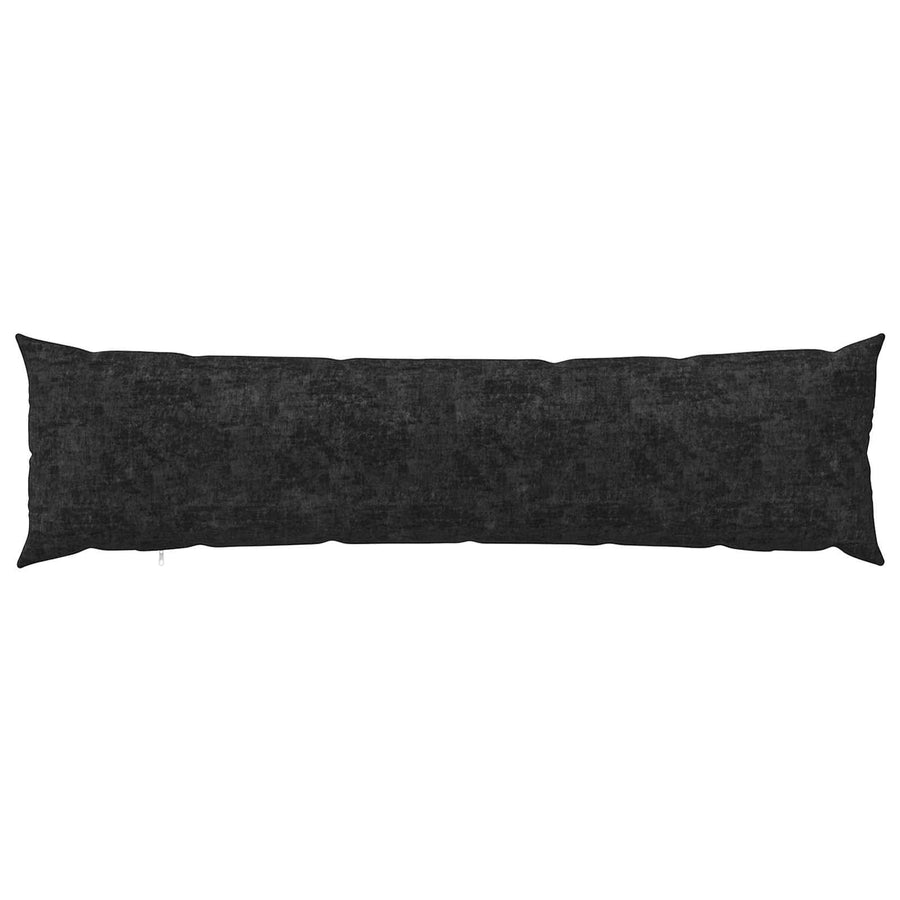 Kussensloop 2 st HEERLEN Antraciet 40 x 145 cm Chenille Stof