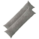 Kussensloop 2 st donkergrijs 40x145 cm chenille