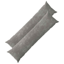 Kussensloop 2 st HEERLEN Donkergrijs 40 x 145 cm Chenille Stof