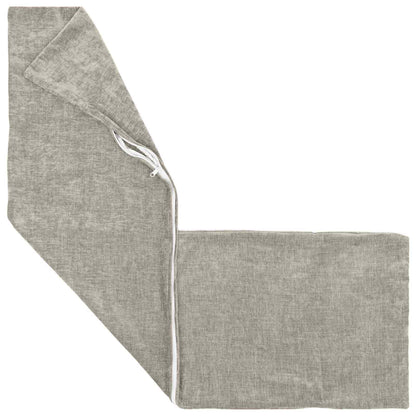 Kussensloop 2 st HEERLEN Lichtgrijs 40 x 145 cm Chenille Stof