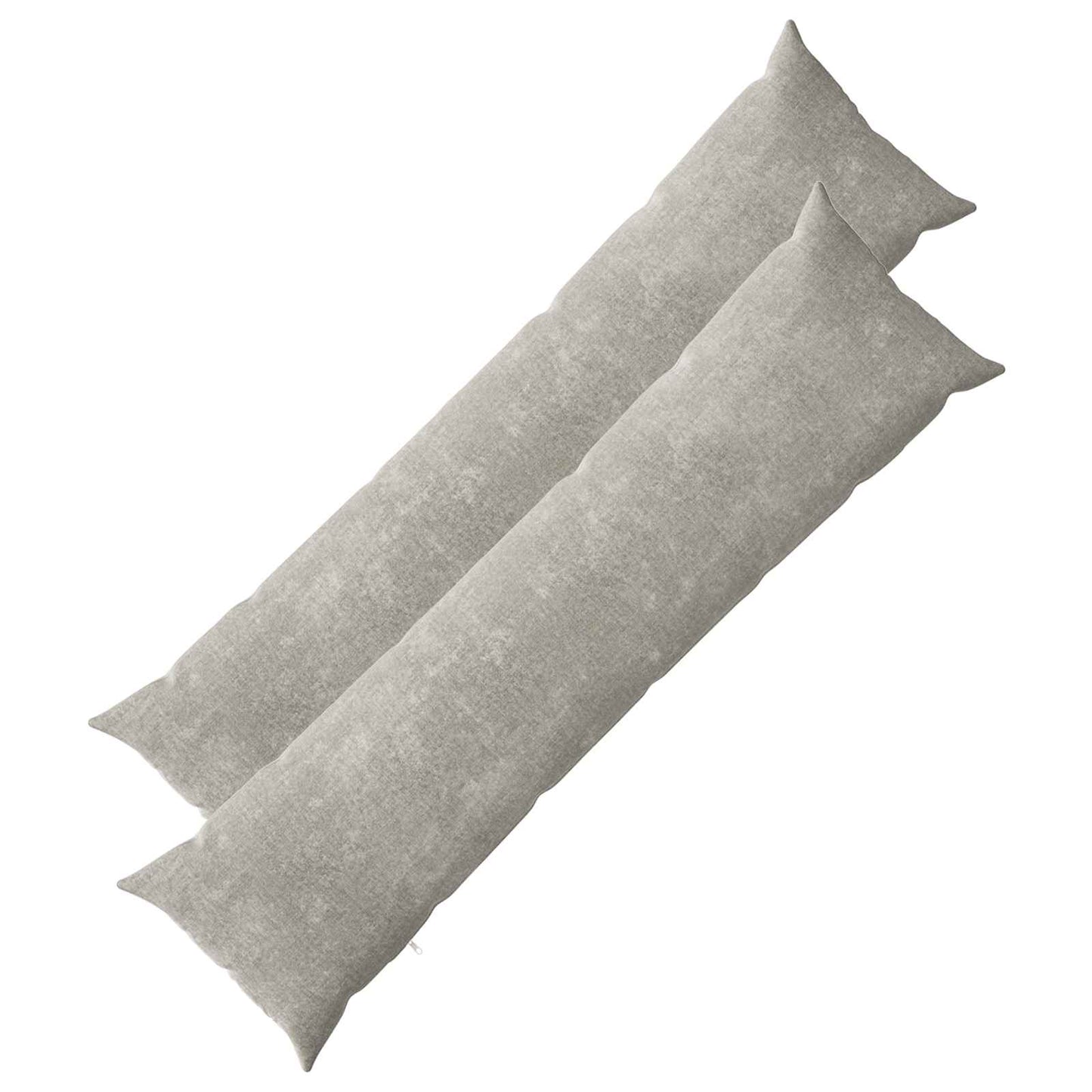 Kussensloop 2 st HEERLEN Lichtgrijs 40 x 145 cm Chenille Stof