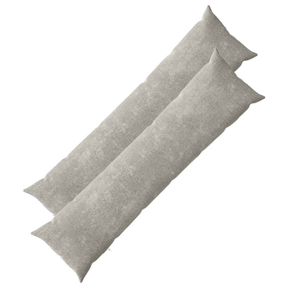 Kussensloop 2 st HEERLEN Lichtgrijs 40 x 145 cm Chenille Stof