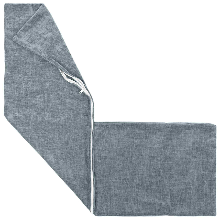 Kussensloop HEERLEN Lichtblauw 40 x 145 cm Chenille Stof